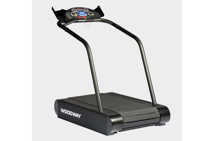 The Woodway Path Treadmill in black
